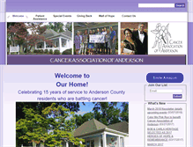 Tablet Screenshot of cancerassociationanderson.org